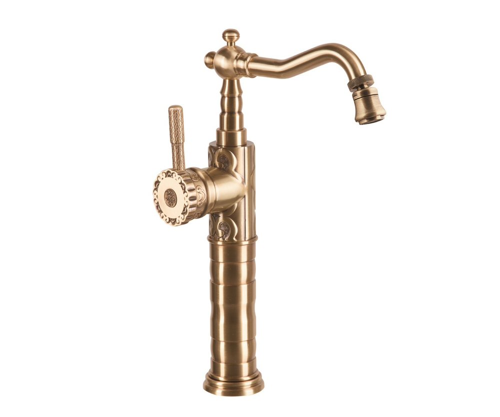 Смеситель для кухни + поворотная насадка Bronze de Luxe 21888K