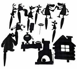 Театр теней Истории Гарри. Набор фигурок "Теремок"