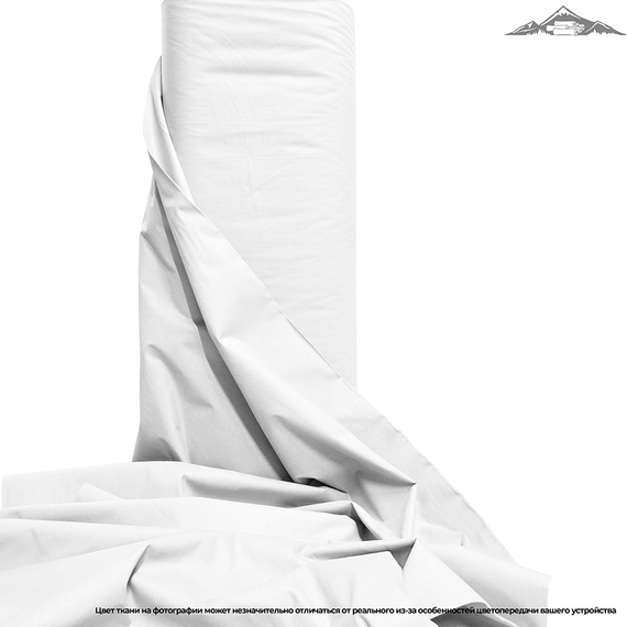 Поплин гладь. "Белый" | ш.220 см | 115 г/м² | хлопок-100%