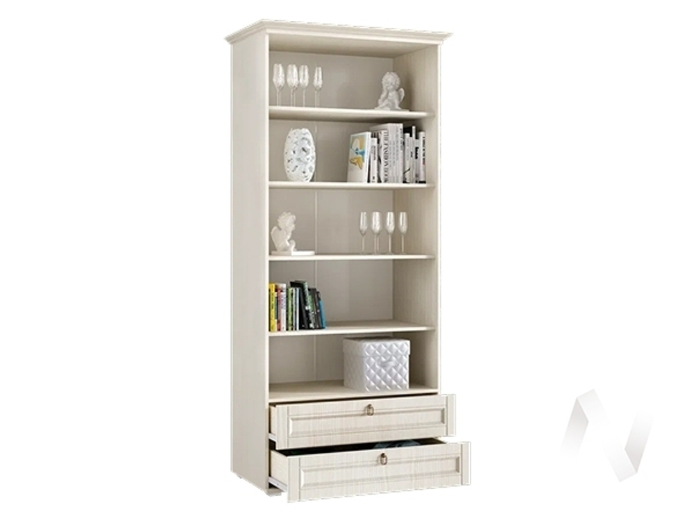 Шкаф со стеклом Гостиная Престиж-1 (сандал светлый)