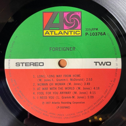 Винтажная виниловая пластинка LP Foreigner (Japan 1977) (No Obi) Fool For You Anyway