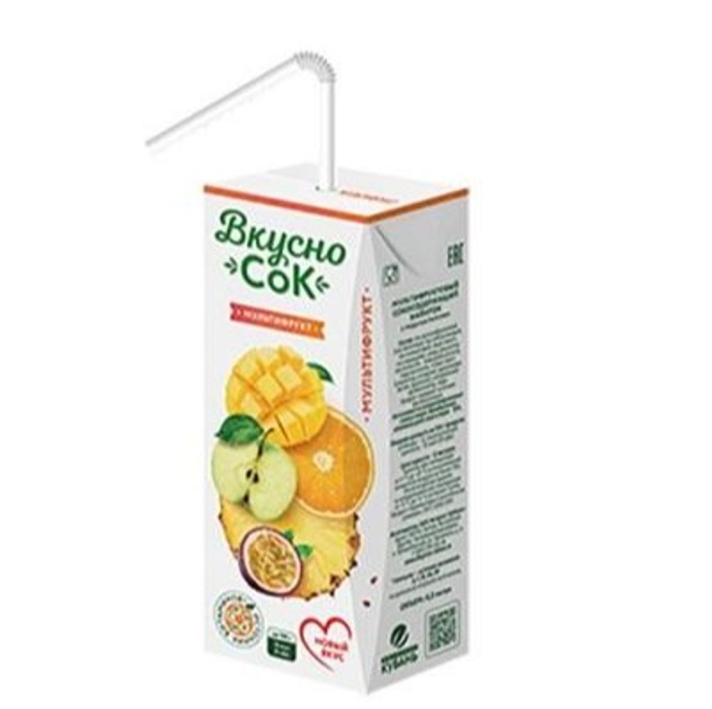 Напиток ВКУСНО СОК мультифрукт 0,2л
