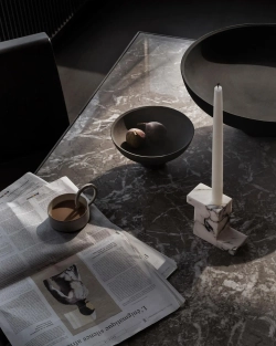 Подсвечник 101 Copenhagen Brick Candle Holder, Tall, Calacatta