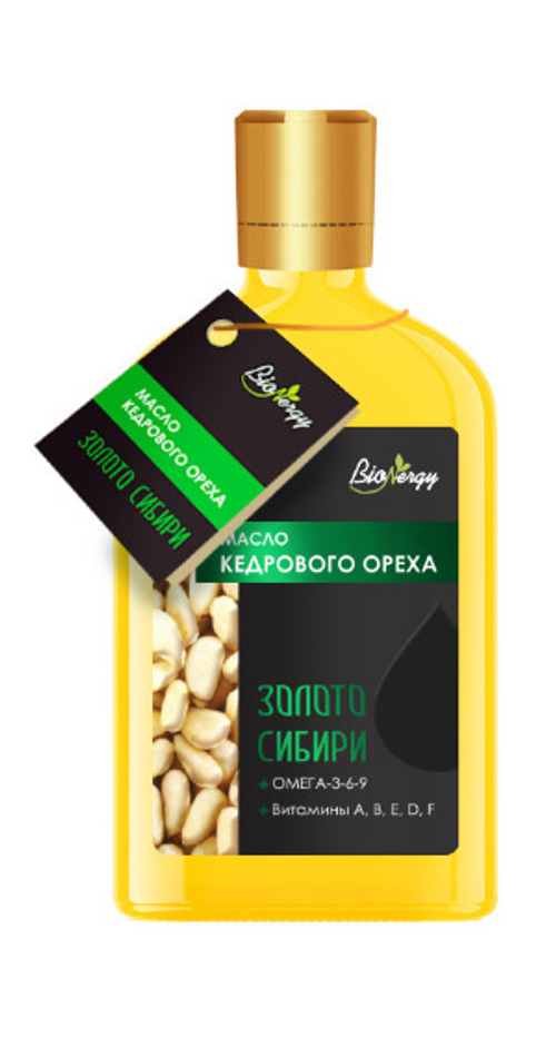 Кедрового ореха масло / 0,1 л / фляжка / ТМ BioNergy