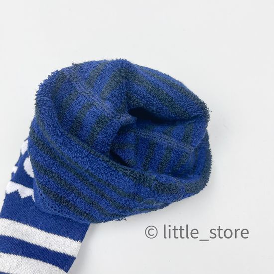 Колготки махровые "Мордочки" синие