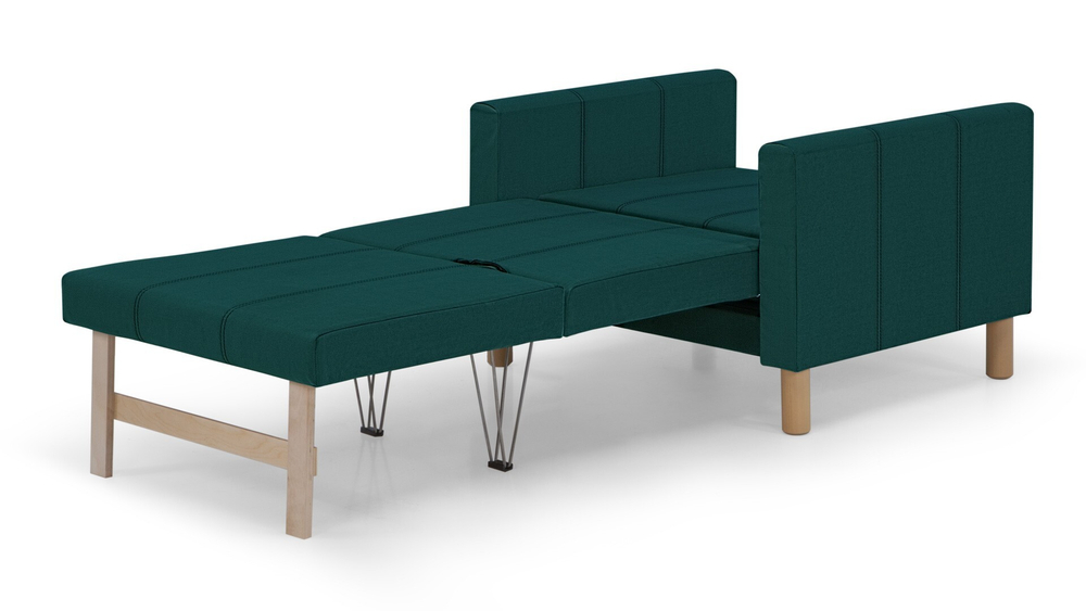 Кресло-кровать Уют Лайт Velutto 20 95*84*82 см, темно-зеленый Велютто Выкатной Фиеста