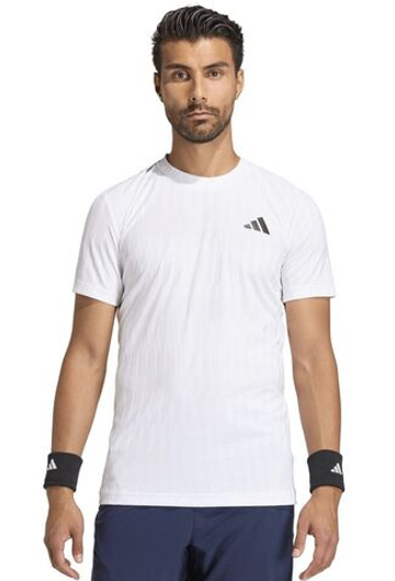 Мужская теннисная футболка Adidas Climacool+ Freelift Airchill - white