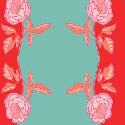 Вертикальные цветочные полосы