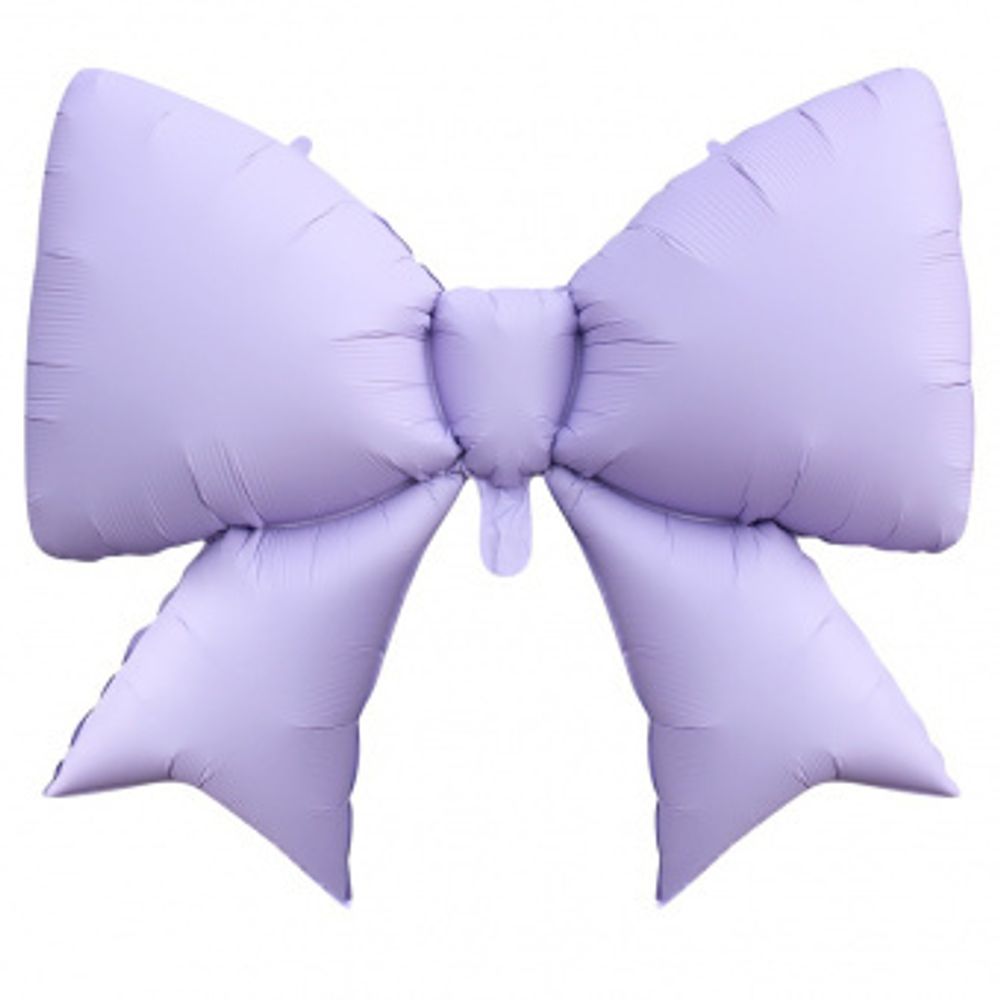 К Шар-фигура, фольга, "Бант сиреневый" (Falali), 39"/99 см (БГ-) 