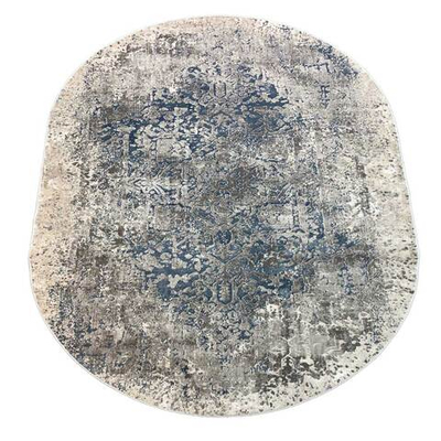 Ковер Kirke 02946B Blue/Beige Овал
