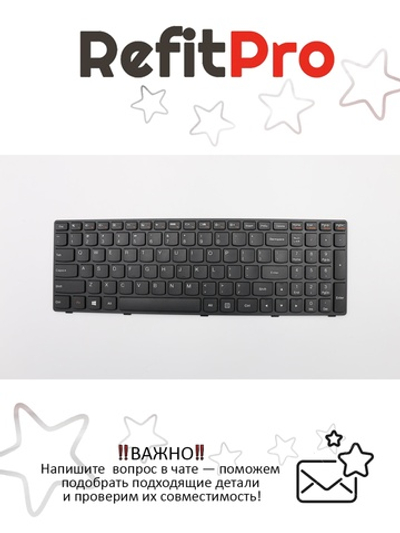 Клавиатура для Ноутбука Lenovo G500 / G700 английская, черная (25210891)