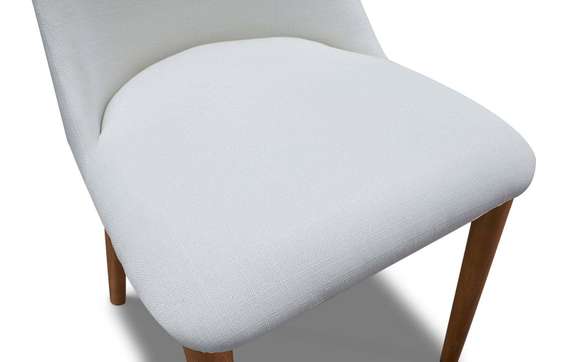 Стул Bert белый, ножки орех