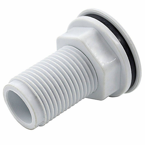 Штуцер (врезка) в бак (емкость) с прокладкой 3/4" пластик