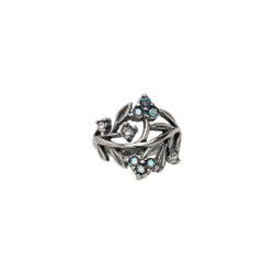 "Лантия" кольцо в серебряном покрытии из коллекции "Хрустальный сад" от Jenavi