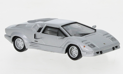 Автомобиль Lamborghini Countach 25th, серебрянный Ricko 1:87