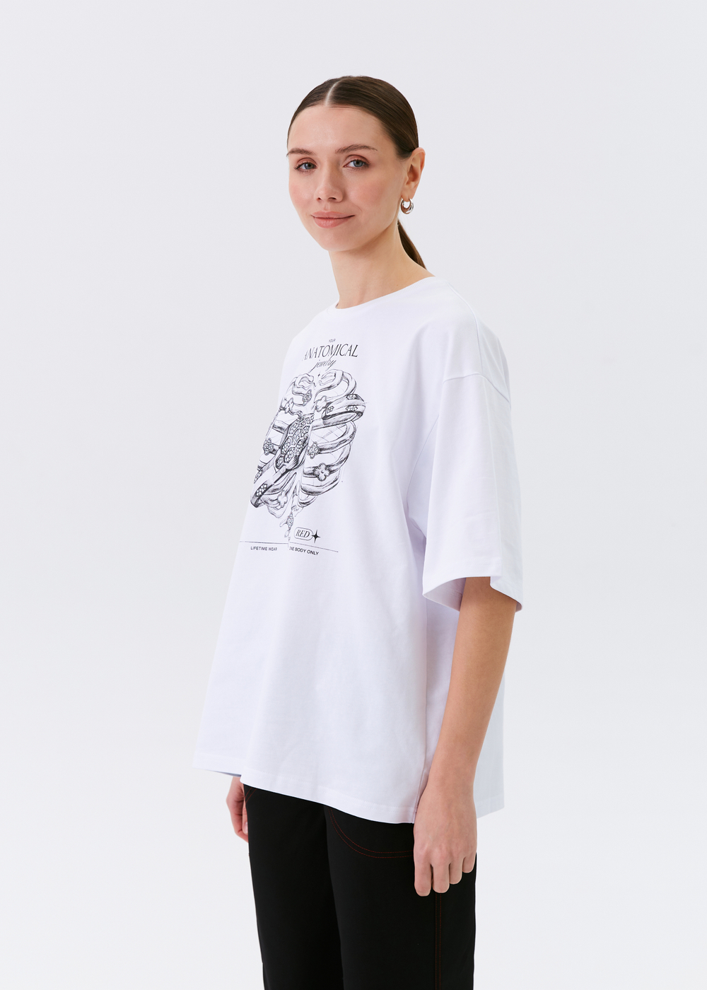 Футболка Джевелри Оверсайз, белый