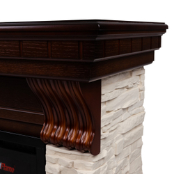 Электрокамин RealFlame Michigan 50 NT орех с очагом Saphir 50