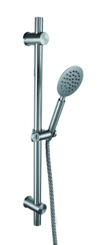 Стойка для душа НЕРЖ,САТИН. (шланг+лейка) ViEiR (10/1шт)