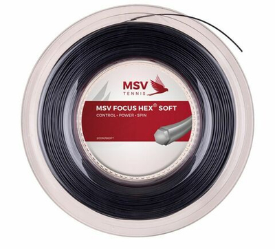 Теннисные струны MSV Focus Hex Soft (200 m) - black