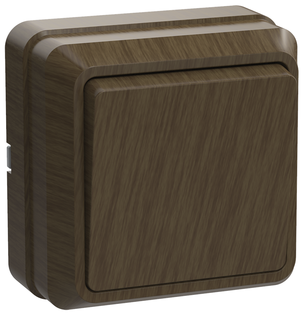 IEK Октава Дуб Выключатель 1-клавишный 10А открытая установка ВС20-1-0-ОД EVO10-K04-10-DC