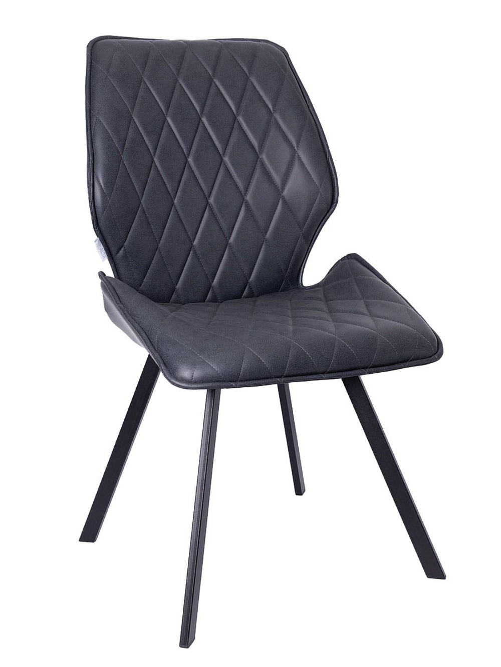 Стул LA ALTA OSTIN экокожа черный, каркас квадрат черный