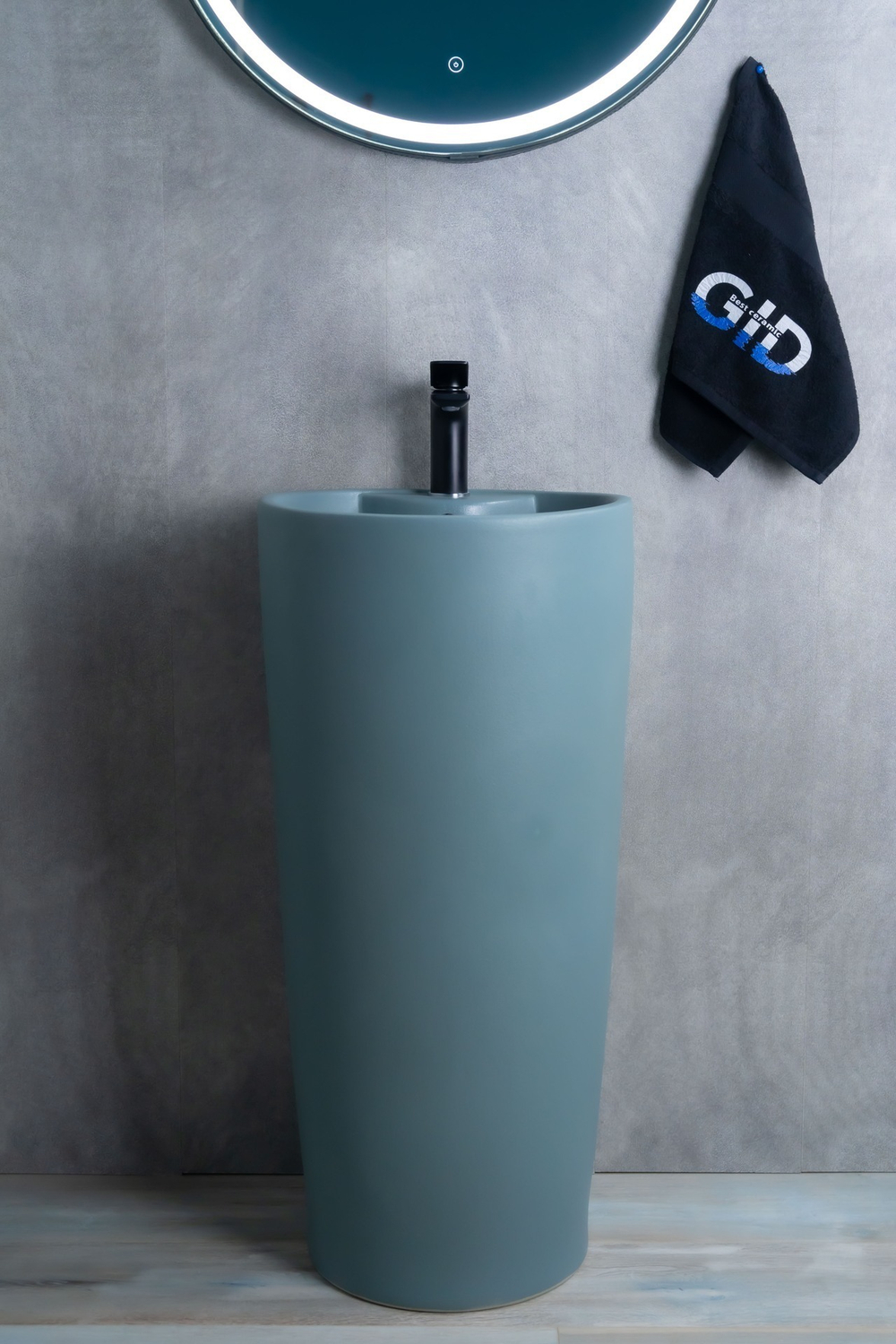 Раковина Gid Nb131gm (зеленая хаки) 81116 накладная зеленая хаки 40x40x84