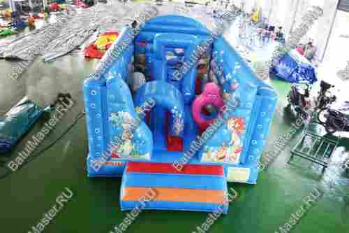 Коммерческий надувной батут "Морские обитатели"