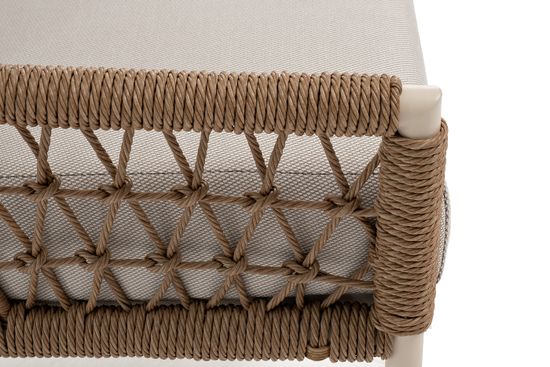 "Венеция" лаунж-зона из искусственного ротанга, цвет соломенный (К)