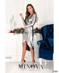 Платье 2158-серебро Minova