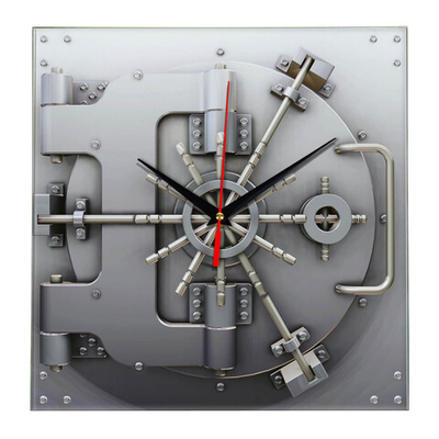 Настенные часы "Сейф" Декор для дома, подарок