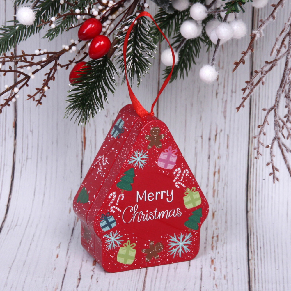 Банка жестяная «Домик» 10,5*8,5*4см подарки