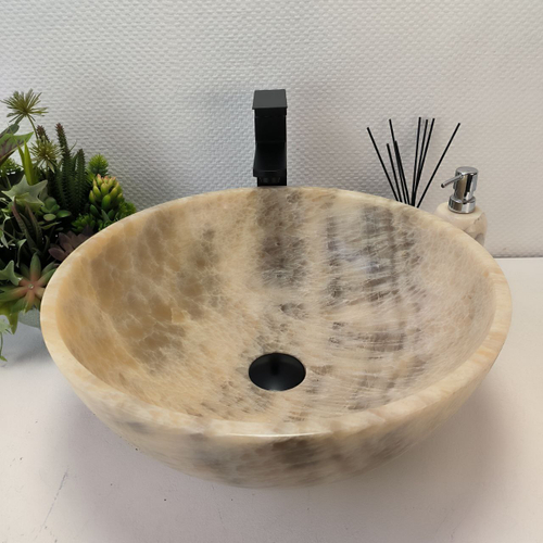 Раковина из оникса Bowl Grey TinLip BO-63042 45*45*17 42