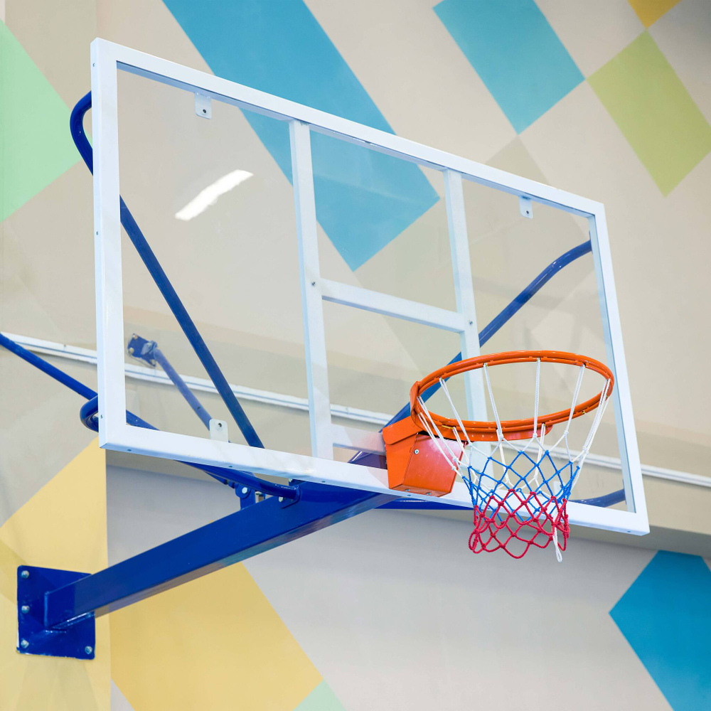 Щит баскетбольный игровой (монолитный поликарбонат) 1050х1800 мм ZAVODSPORTA