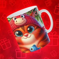 Кружка "У кота много рыбов 7"