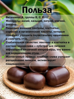 Конфеты чернослив в шоколаде Кремлёв, 1,5кг