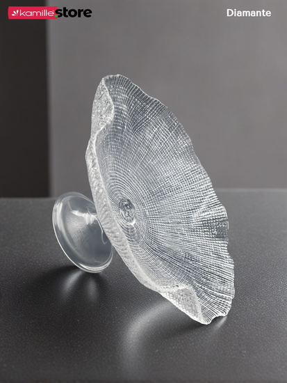 Фруктовница на ножке 30х18 см. из стекла, Diamante