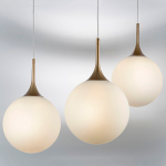 813032 Подвес GLOBO 1х40W E14 золото/белый