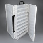 Коробка для воблеров двусторонняя 9+9 отделений (340х220х50мм)