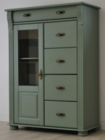 Комод деревянный Сюзанна с 5 ящиками и дверью