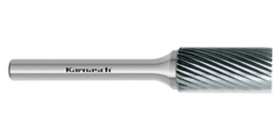 Борфреза твердосплавная Karnasch форма F, 3х8х3х38 мм, насечка HP-2, без покрытия, арт. 11.3050-015