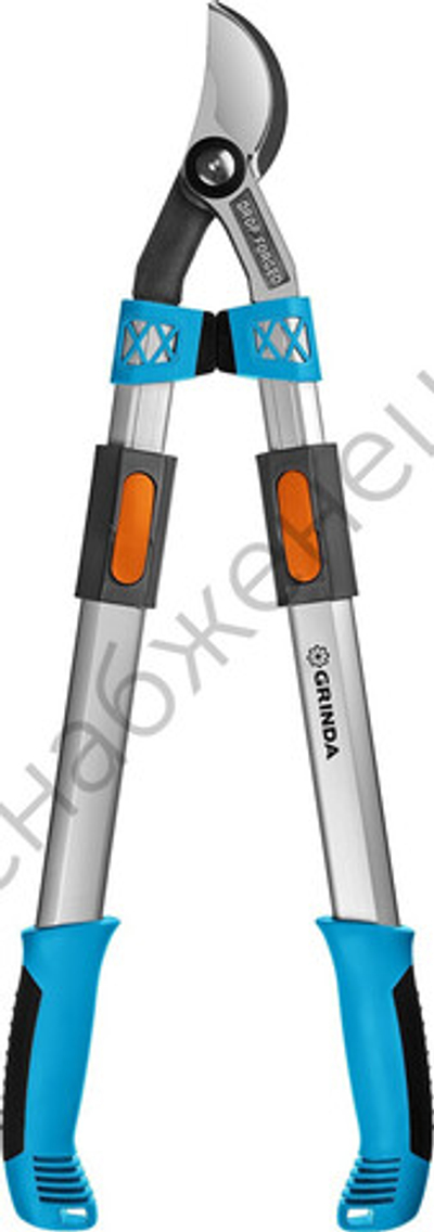 GRINDA F-900T, 650 - 900 мм, кованые лезвия, алюминиевые ручки, телескопический, плоскостной cсучкорез, PROLine (424510)