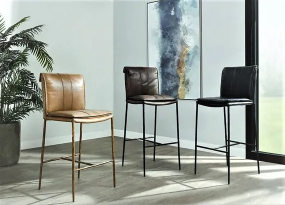 Барный стул RS486, кожа Antique Master