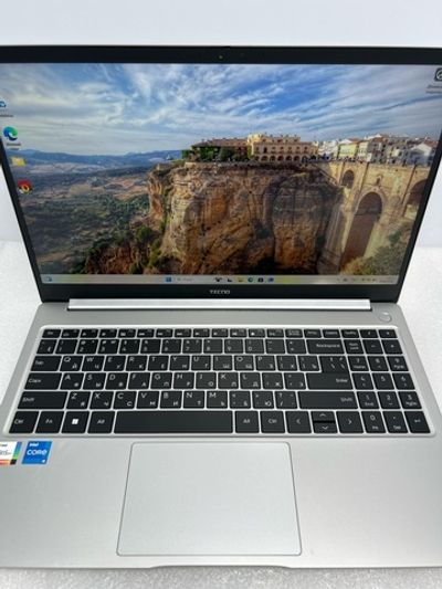 Ноутбук Tecno MEGABOOK T1(4894947001420) 15.6"/Intel i5-1155G7/RAM 16 GB/SSD 512 GB/Intel Iris Xe graphics/1920x1080/IPS/Windows 11/Подсветка - кл:LED/Cеребристый. Состояние: Уценка/небольшой след. на матрице от клавиатуры