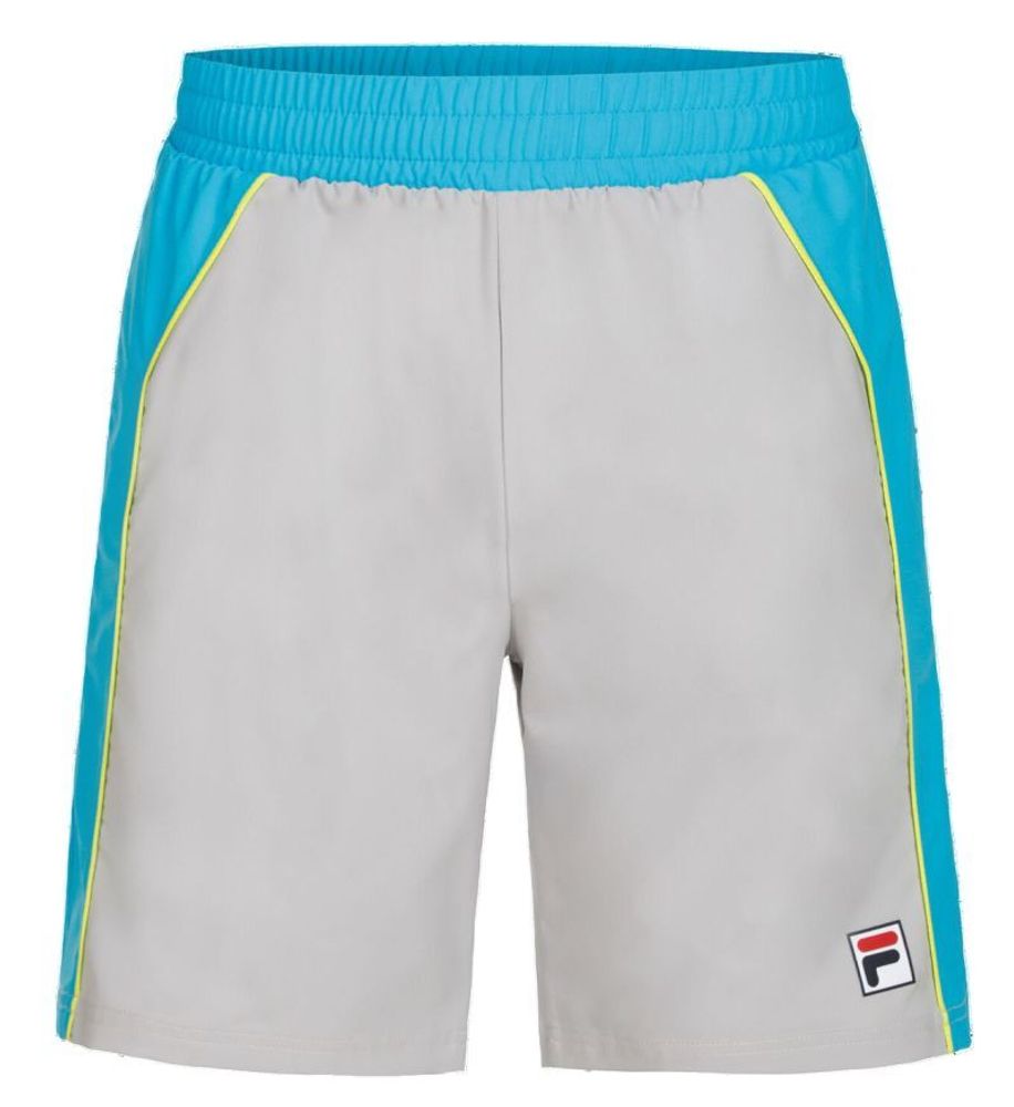 Мужские теннисные шорты Fila Australian Open Jack Short - silver scone/гавайский океан