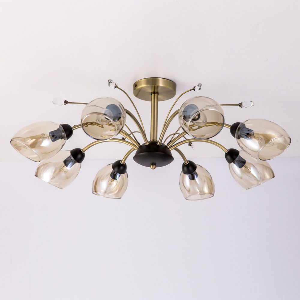 Citilux Комета CL108185 Люстра потолочная Бронза Венге