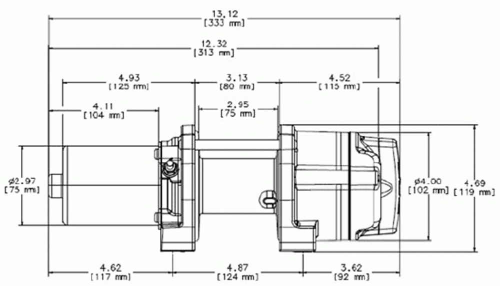 Лебедка для квадроцикла Warn Provantage 2500-S