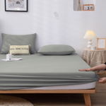 Комплект постельного белья Однотонный Сатин на резинке CSR023