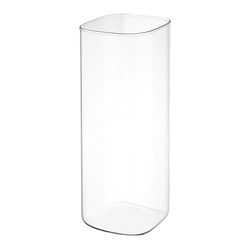 Банка для хранения стеклянная с крышкой, 2 л, светло-серая