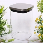 Банка стеклянная 1100мл «Хай-Тек» с металлической крышкой