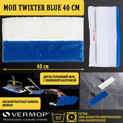 Моп Twixter Blue / Red White 40 см 4734